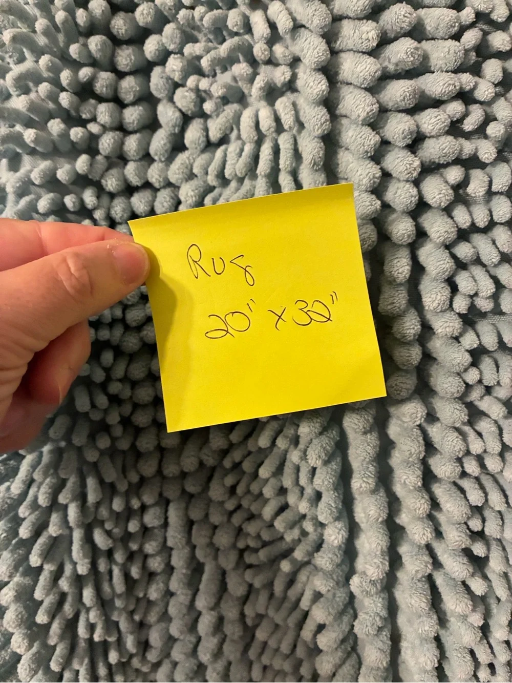 Plush Microfiber Bath Mat - Slate Blue 20” x 32”